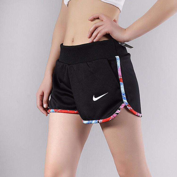 Nike Шорты для бега с цветочным принтом женские шорты черные BV8881-010