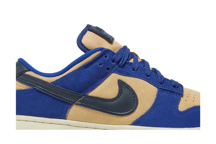 Women's Sneakers Nike Dunk Low LX Blue Suede (Women's) Deep Royal Blue/Sesame/Midnight Navy/Dark Obsidian
