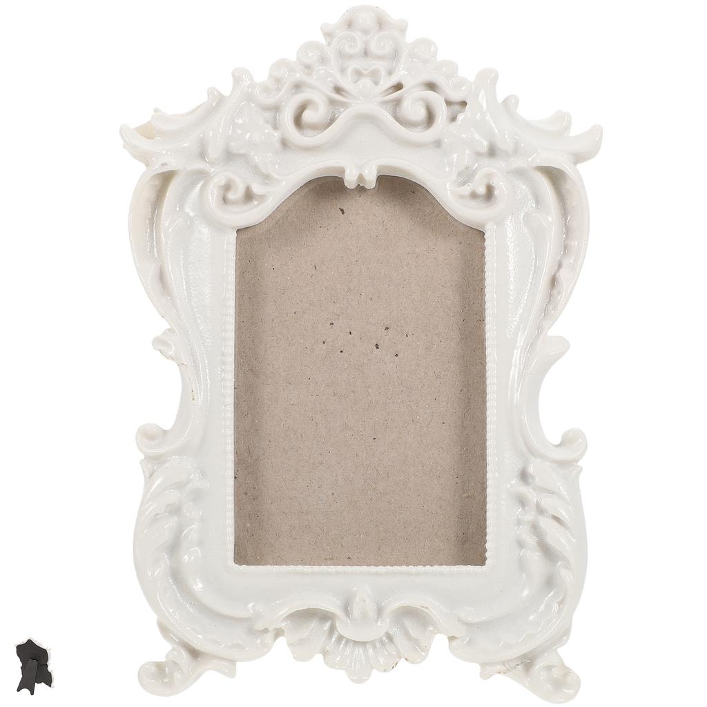 10.5X15Cm European Style Vintage Resin Carving Picture Frame nament Home Decor Display Holder Wall Photo Frame Desktop Frame For