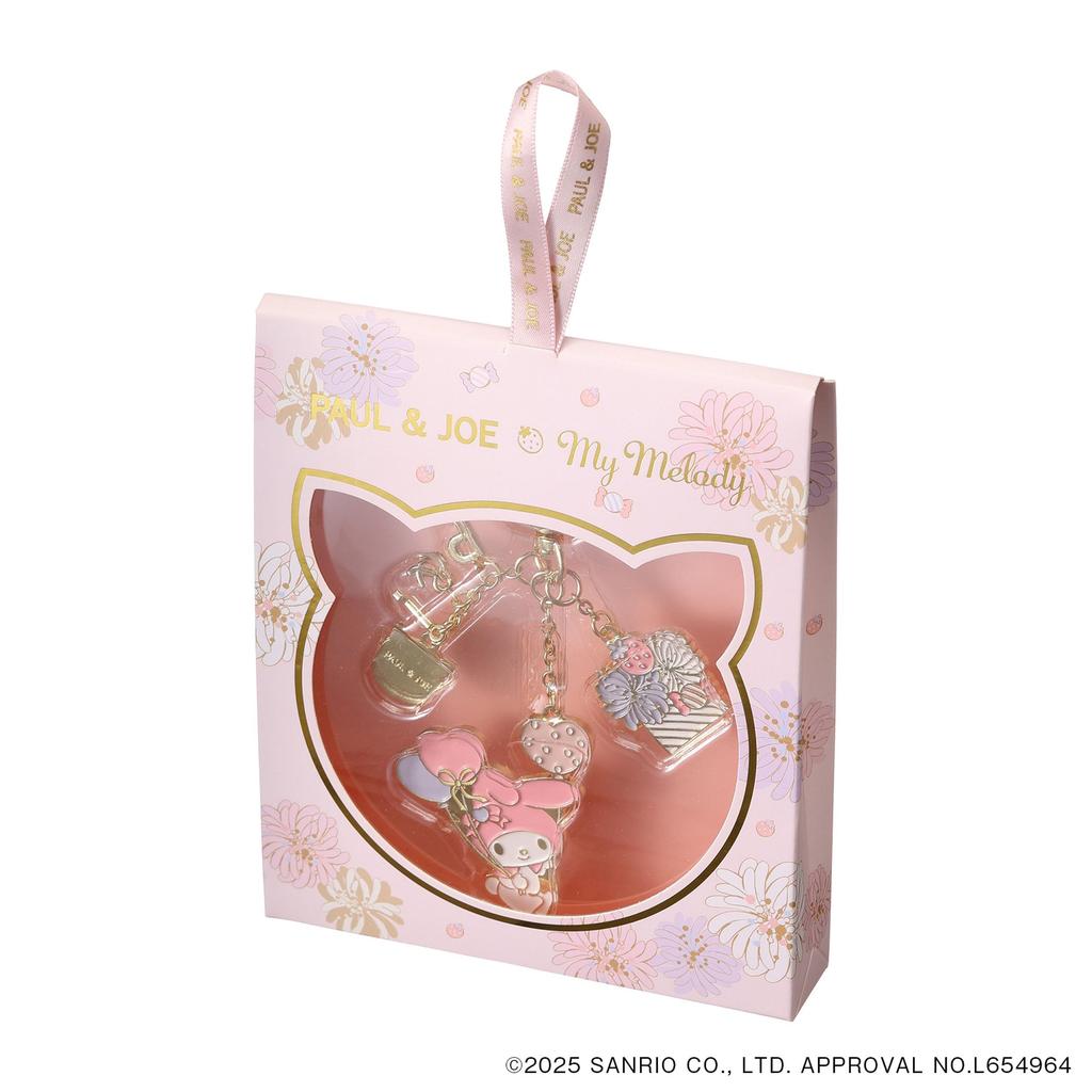 Chrysanthemum and My Melody Key Ring Paul Joe X My Melody Pink [Marks] & PAJ-KH08-PK