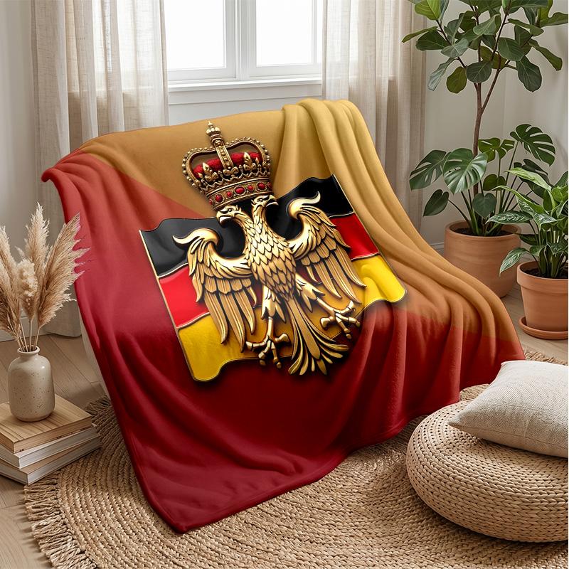 Belgium Football Printed Flannel Blanket Skin Friendly Warm Decorative Throw for Indoor Couch Bed Daily Use