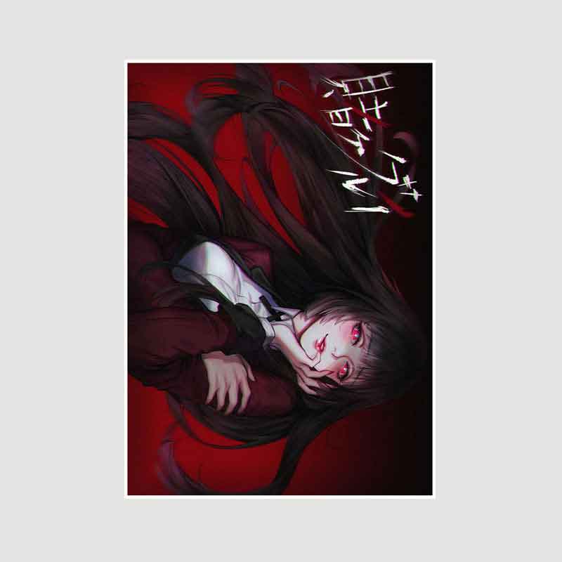Классические аниме Kakegurui постеры ретро белая бумага манга фигурка постер декор принты четкое изображение спальня бар украшение искусство живопись декоративные картины