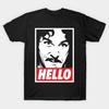 Hello Minimal Simple Aesthetic Cotton Unisex Graphic T-shirt