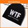 Embroidery Letter Design Knit Hat With Alphabet For Daily Warmth Fashion Wear