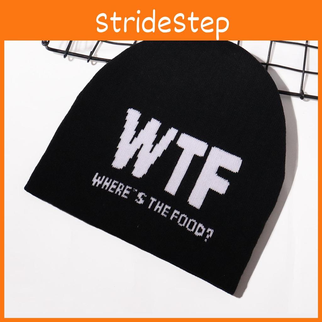 Embroidery Letter Design Knit Hat With Alphabet For Daily Warmth Fashion Wear