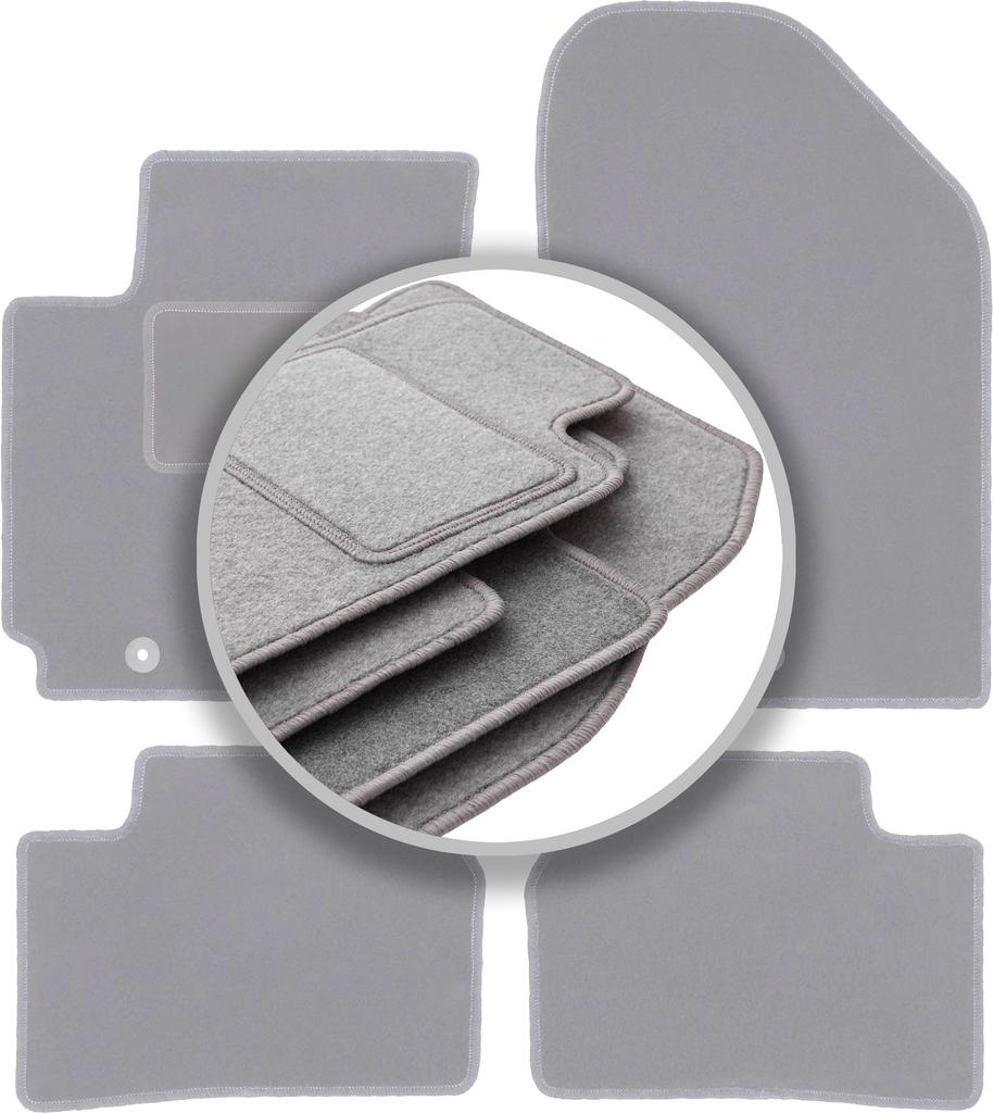 Gray car mats for: Kia Picanto II JE hatchback (2011-2017)