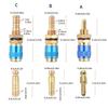 2 шт. Быстроразъемные латунные адаптеры размеров M6/M8/M10 для сварочного аппарата TIG, газо-водяного охлаждения, разъемы для сварочных горелок