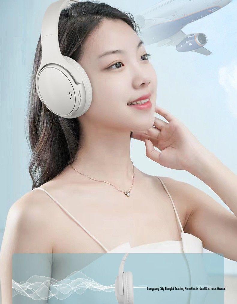 200-часовые беспроводные Bluetooth-наушники закрытого типа с шумоподавлением для игр и спорта