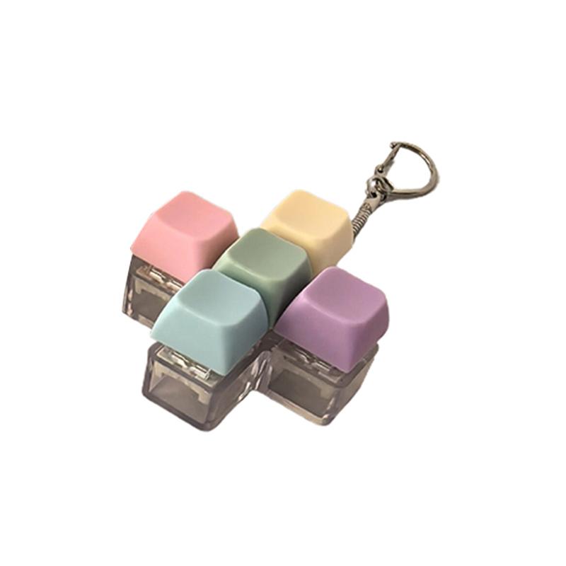 1Pc Keyboard Axis Tester 1/4/5/9 Keys Mechanical Keyboard Axis Tester Button Keycap Keychain Toy Finger Keyboard Caps Toy