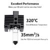 Complete Hotend Assembly Hotend For Bambu Lab X1 X1C P1P P1S with Fan Upgrade 2.0 with Nozzle Complete Bamboo Lab X1 Carbon