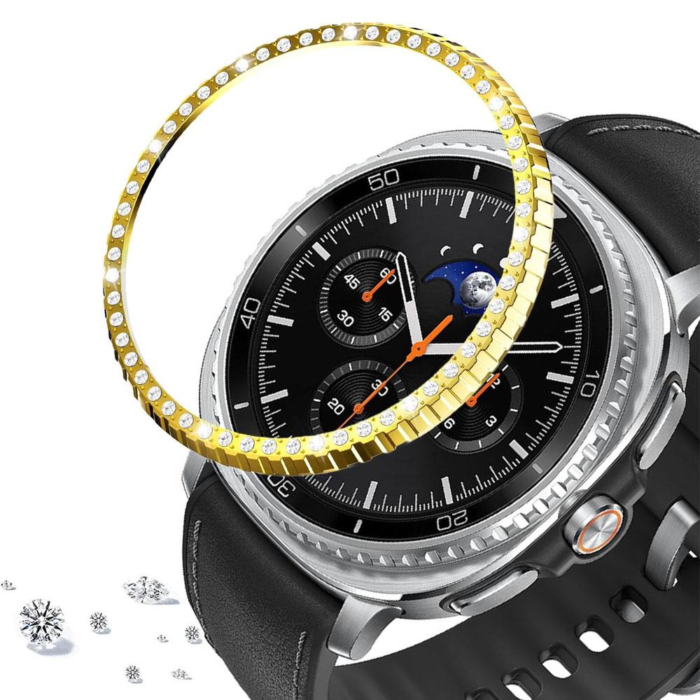 Кольцо с бриллиантовой окантовкой для Samsung Galaxy Watch 8 classic 46 мм Металлическая рамка Защитный чехол-оболочка Galaxy Watch 8 Classic Защитный