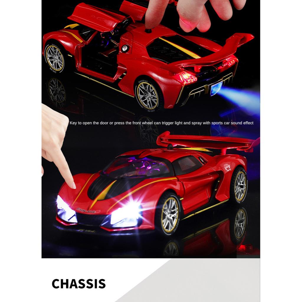 Масштаб 1/24 Hongqi S9, литая под давлением модель автомобиля, игрушечный автомобиль с откатным механизмом, звуком, светом и распылением для детей, коллекция подарков для мальчиков и девочек