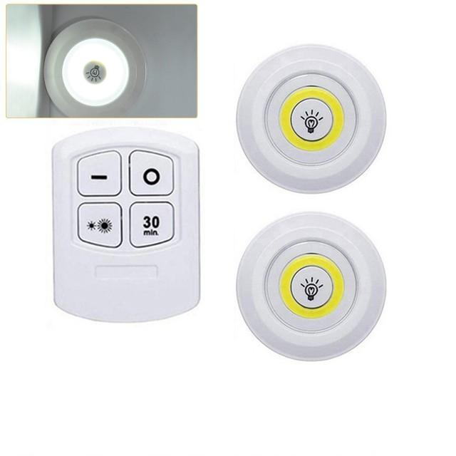 Super Bright Cob Under Cabinet Light LED 5W Wireless Remote Control Dimmable Wardrobe Night Lamp Home Bedroom Kitchen Nightlight
