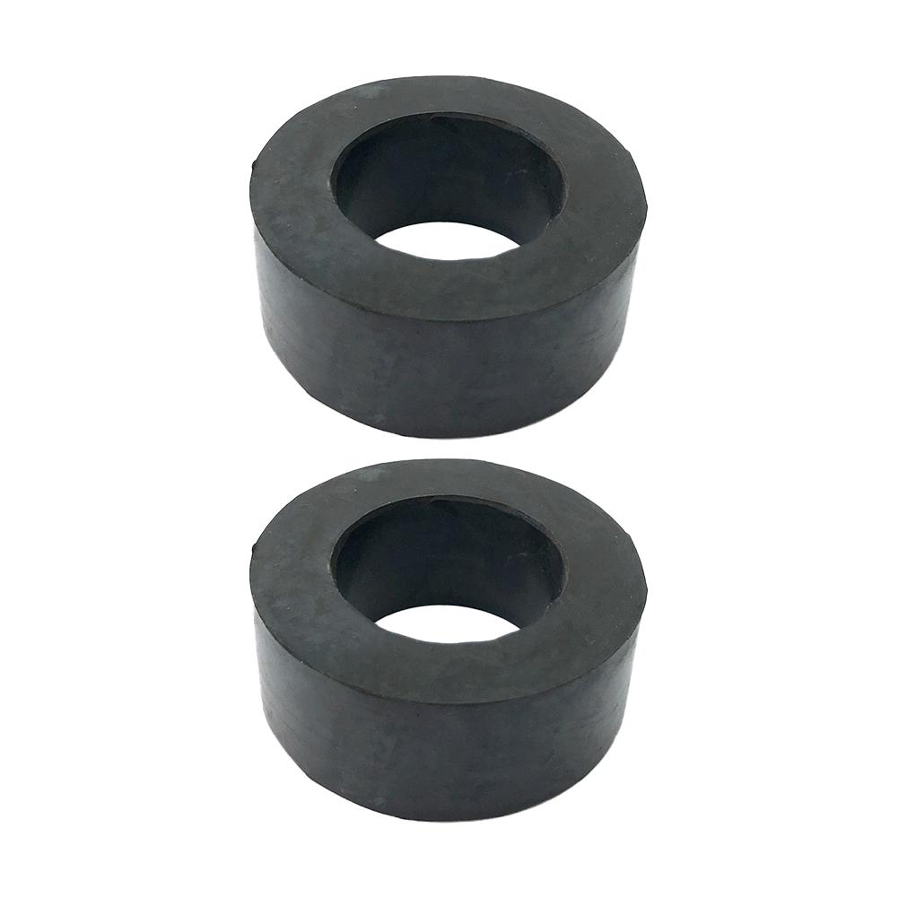 2Pcs Weight Plate Spacers Barbell Guide Rods Shock-absorbing Rubber Washers
