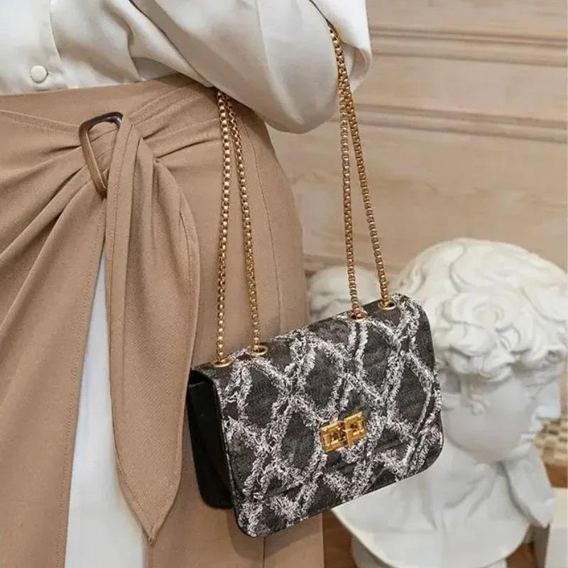 Джинсовая сумка женская повседневная мода оригинальные брендовые сумки ретро-дизайн женская сумка через плечо