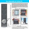 3 Layer Cotton Filled Sliding Window Vent Cloth Insulated Air Conditioner Window Seal  Home Comfort