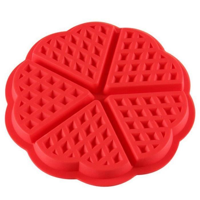 Moule à Gaufres - Cuisine - Mini Ronde - Silicone - 17.5cm - Haute Qualité