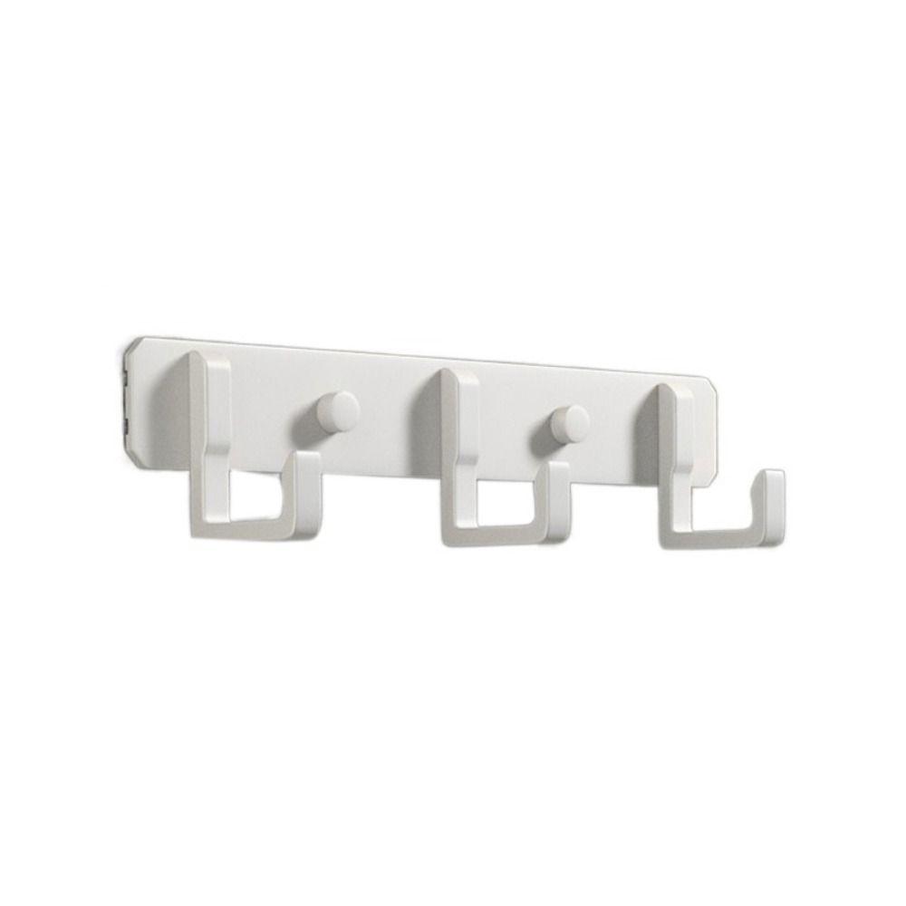 Black/White/Grey Towels Robe Hook Wall Hanging Door Back Clothes Hook Space Aluminum Row Hook Home