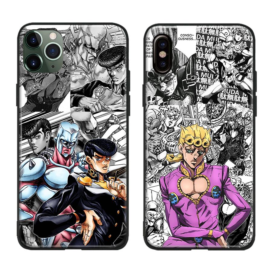 Мягкий силиконовый чехол для телефона JoJo's Bizarre Adventure с персонажем для iPhone 6s 7 8 Plus X XR XS 11 12 13 mini Pro Max