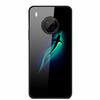 For Huawei Y9A Cases Y8P Y7P Y5P P40 Lite Tempered Glass Hard Back Covers For Huawei P Smart 2021 2020 Cases Bumper Painted Capa