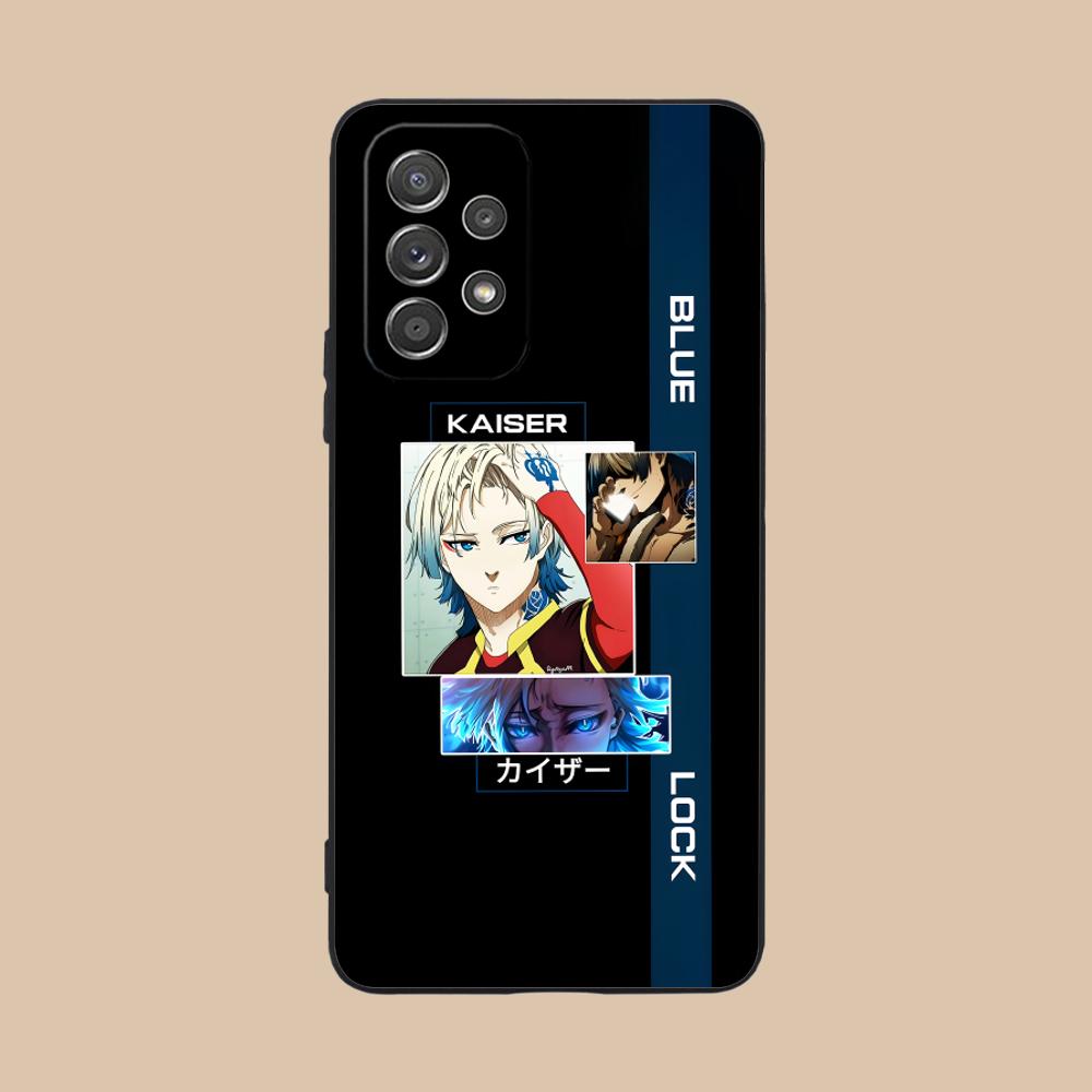Чехол для телефона Blue Lock Michael Kaiser для Samsung Galaxy A73 72 71 70 56 55 54 53 52 36 35 34 23 16 15 5G Цветная печать