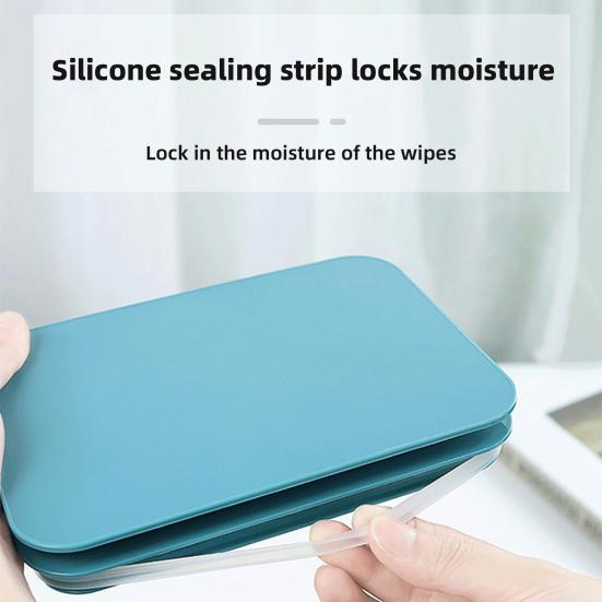 Диспенсер для салфеток Коробка для хранения Большой вместимости Пыленепроницаемый Защита от влаги Прозрачный дизайн Коробка-кейс для ванных салфеток