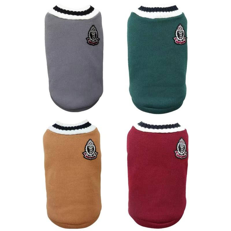 Cat Clothes Winter Jacket for Small Dogs Kitten College Style Leisure Pullover Solid Sweater Sphynx Clothing Pet Costume Outfits