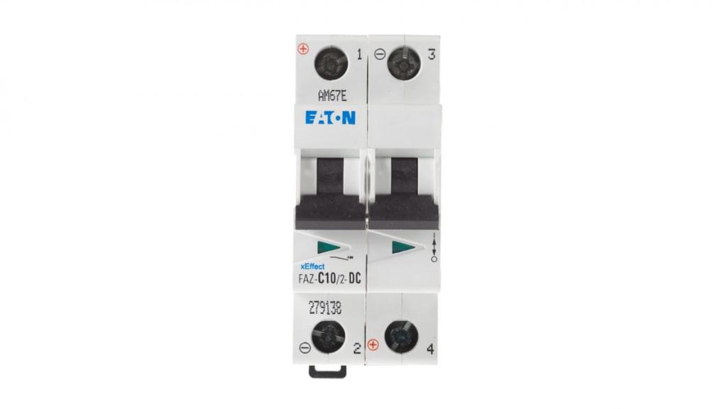 Circuit breaker 2P C 10A 15kA DC FAZ C10/2-DC 279138