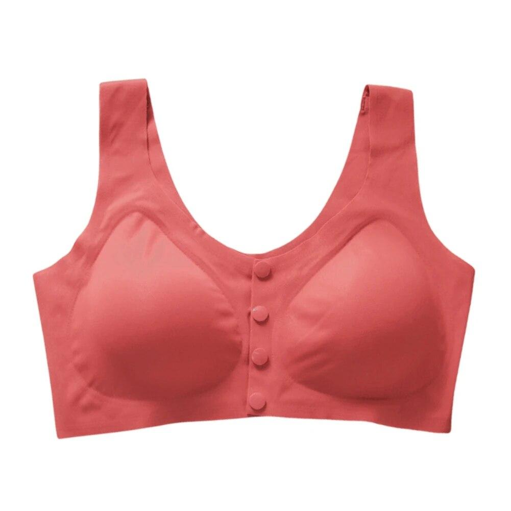 Для женщин бюстгальтеры для кормления грудью без косточек бюстгальтер для беременных бесшовные поддержки спереди кнопки мягкие бюстгальтеры без косточек широкий плечевой ремень