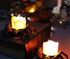Halloween Spider Flameless LED Tea Light Battery Operated Fake Pumpkin Candle for Party Haunted House Decor
