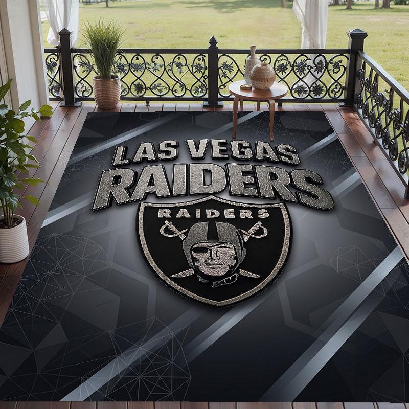 Мягкий напольный ковер с узором Las Vegas Raiders, ковер для гостиной, декоративный коврик для декора комнаты в доме