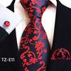 Paisley Waist Flower Men's Tie, Pocket Square, and Cufflinks Set - 2025 Edition