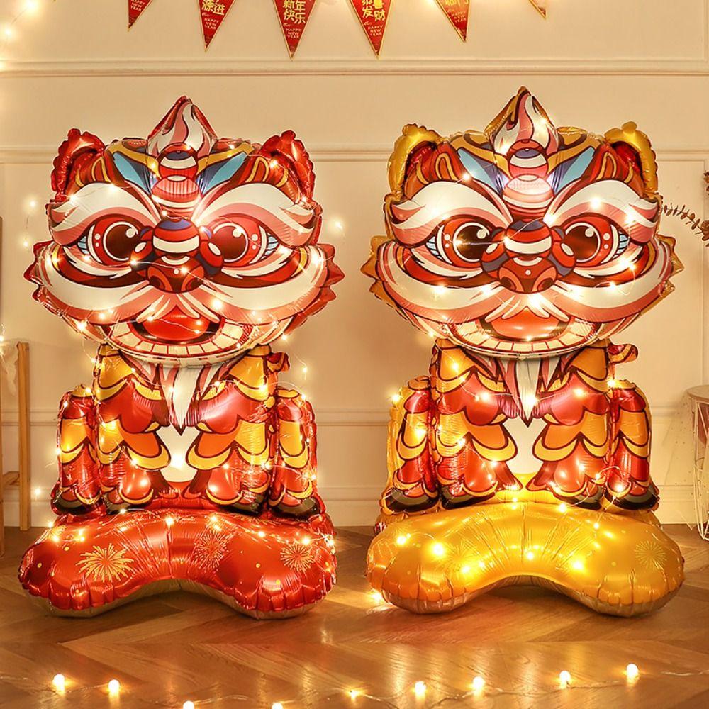 Chinese Style Chinese New Year Balloon Decorative Maroon Blessing Bag Balloons  Spring Festival