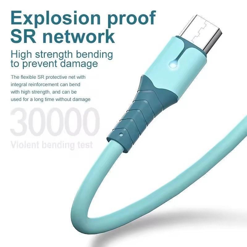 5A жидкий силиконовый USB-кабель Type C для Huawei Mate 40 Pro P40 Pro Super Charge Type C-кабель USB-кабель C для передачи данных для Samsung S10