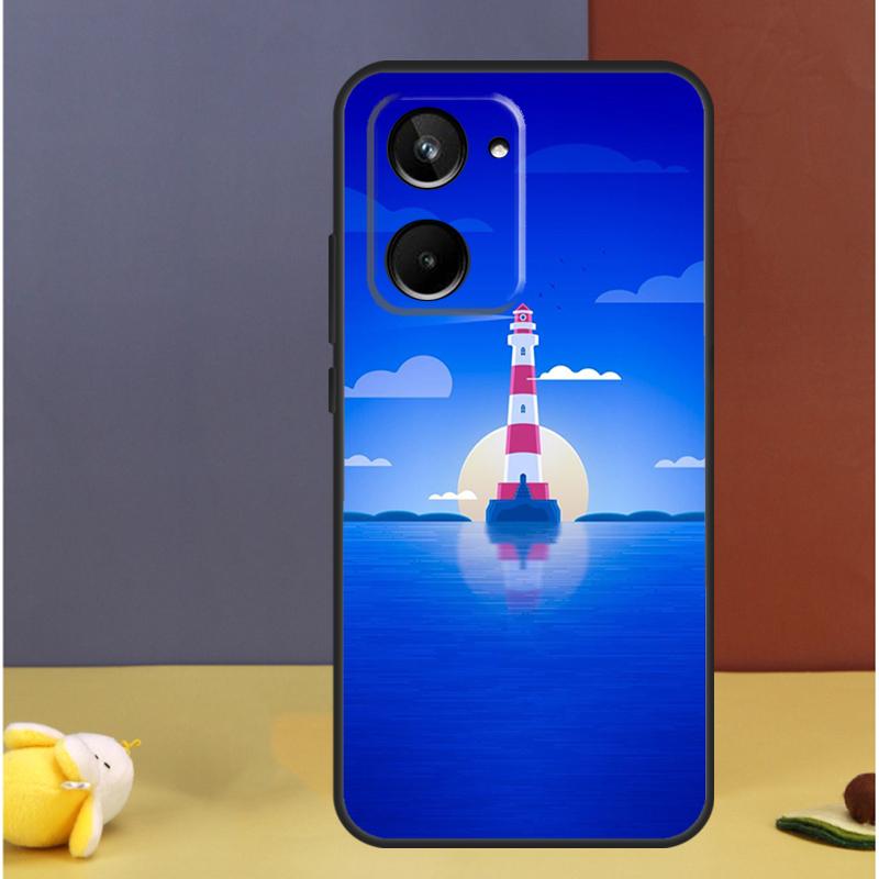 Abstract art highway landscape lighthouse For Realme 15 Pro GT7 11 12 13 14 Pro Plus C67 C65 C63 C55 C53 C51 C35 C71 C75 Case