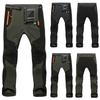 Мужские пара водонепроницаемые ветрозащитные уличные походные теплые зимние толстые брюки брюки 