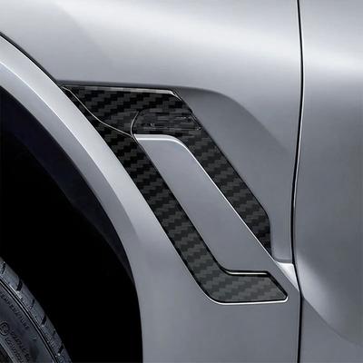 Для BMW X6 G06 -2025 АБС Черный Наклейка на боковое крыло автомобиля Жабра акулы Поток воздуха Крыло Вентиляционная накладка Автоаксессуары