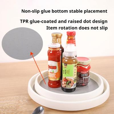 Вращающийся на 360 градусов органайзер Lazy Susan с большой вместимостью и нескользящей конструкцией, многоцелевая кухонная полка для специй Lazy Susan
