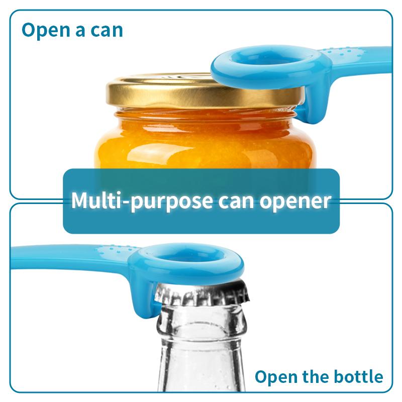 Easy Portable Jar Key Opener Great for Kids and Arthritis Non-slip Plastic Jar Lid Opener Bottle Cap Beer Open Cap