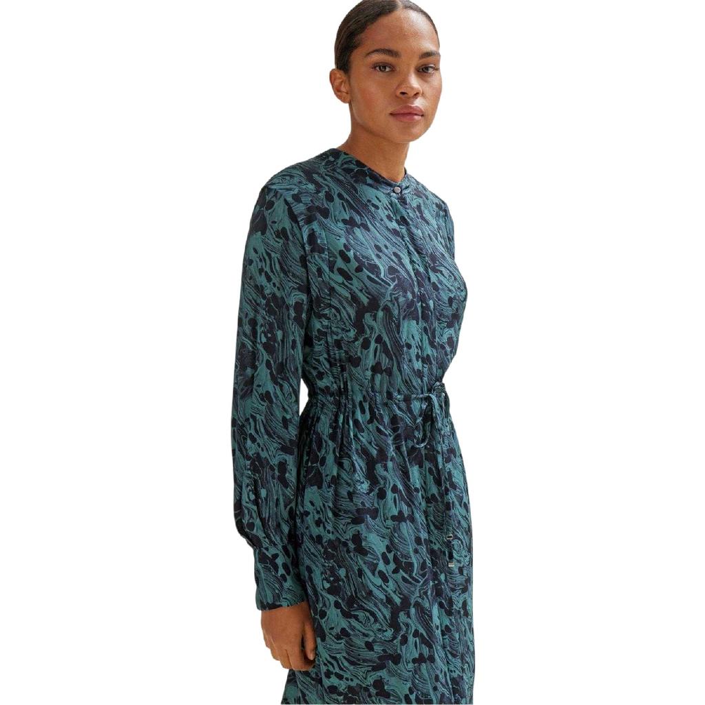 Boss Womens/Ladies Dalati Abstract Collared Midi Shirt Dress