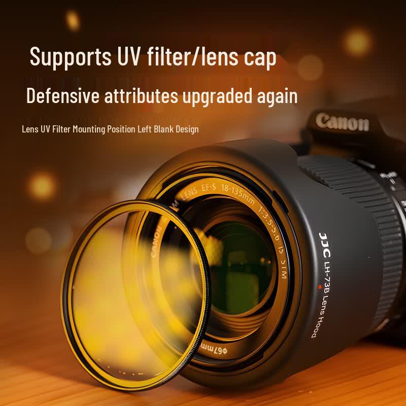 JJC EW-73B Replacement Lens Hood for Canon EF-S 18-135mm & 17-85mm Lenses