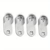4pcs Wardrobe Closet Brackets Zinc Alloy Shelf Support Holder For Cabinet Cupboard Glass Bracket Rod End Support