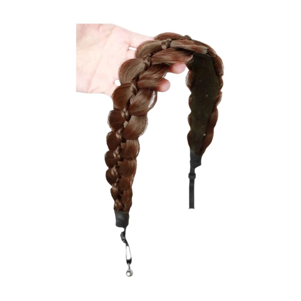 Магнитная плетеная повязка на голову парик головной убор ретро обруч для головы косички рыбий хвост резинки для волос вечеринка