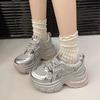 Кроссовки на толстой подошве в стиле 'daddy shoes' 22 весна новая модная уличная дышащая сетка завышенные легкие спортивные и повседневные shoes