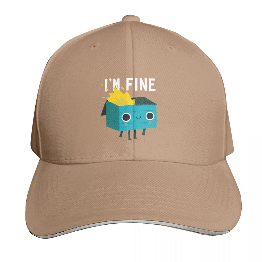 Dumpster Is Fine Baseball Cap Unisexs big size hat dad hat custom caps Beach Outing Trucker Hats For Unisex Womens