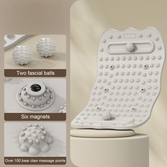 Массажный коврик для ног с двойными шариками, для облегчения боли в ногах, подушка для точечного массажа, коврик для релаксации ног, коврик для рефлексологии, нескользящий, против усталости, коврик для акупрессуры с камнями для ходьбы