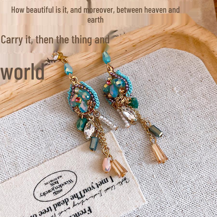 Exotic Goddess Long Tassel Bohemian Earrings – Retro Ethnic Style Dangle Women's Accessories