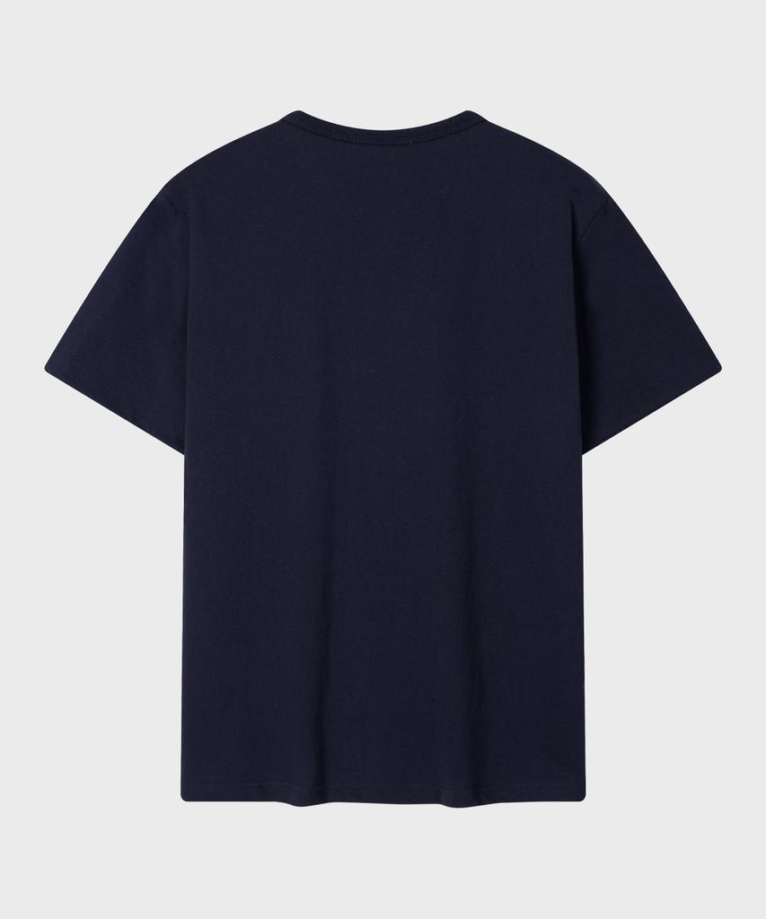 LEIRE Striped Layered Roll-Up T-Shirt [Navy]