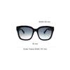 Gucci Logo Minimalist Series Fashion Style Holiday Travel Universal Square Sunglasses Unisex sunglasses Black Dark-Blue-Gradient GG1338SK-003