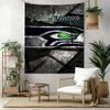 Seattle Seahawks Custom Your Name Wall Decor Tapestry Art For Pet Memorial Birthdaywedding Party Backdrop Family Gift